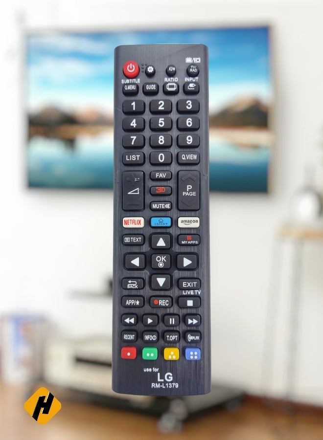 Replaced LG TV Smart LCD LED Remote Control With Netflix & Prime Video Key Buttons