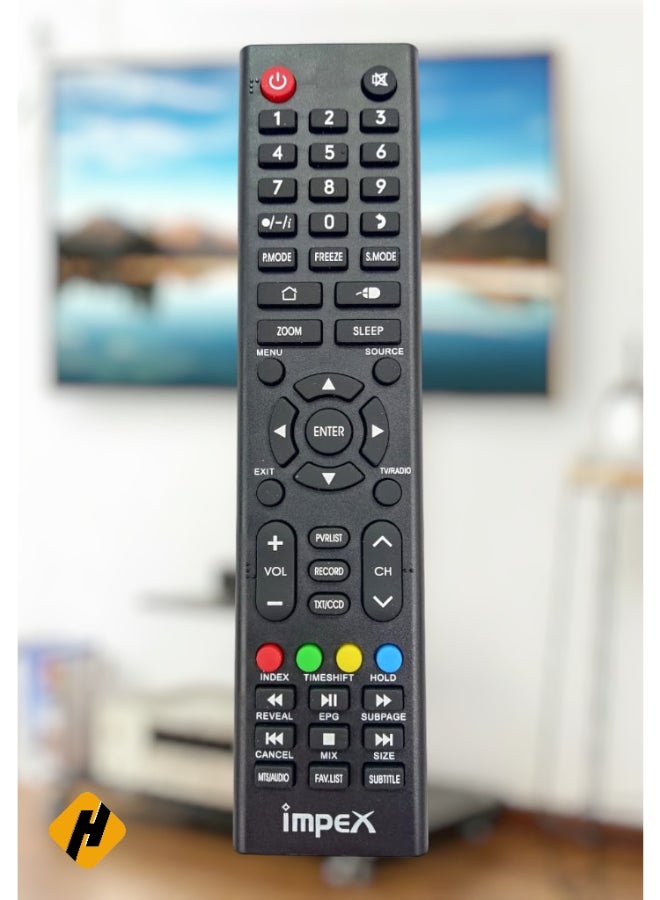 Replaced Impex Smart TV LCD LED Remote Control