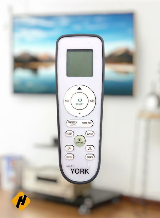 York AC Remote | Replacement Remote Control For YORK Air Conditioner White/Grey