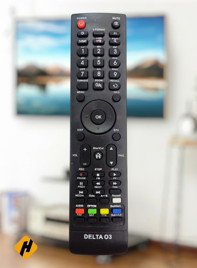 Replacement Remote Control For Delta 3 TV BOX