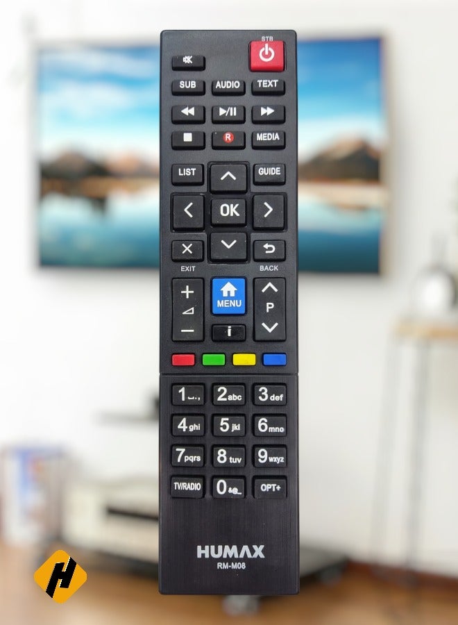 RM-M08 Remote Control for Humax Set Top Box & Satellite Receiver Remote Black