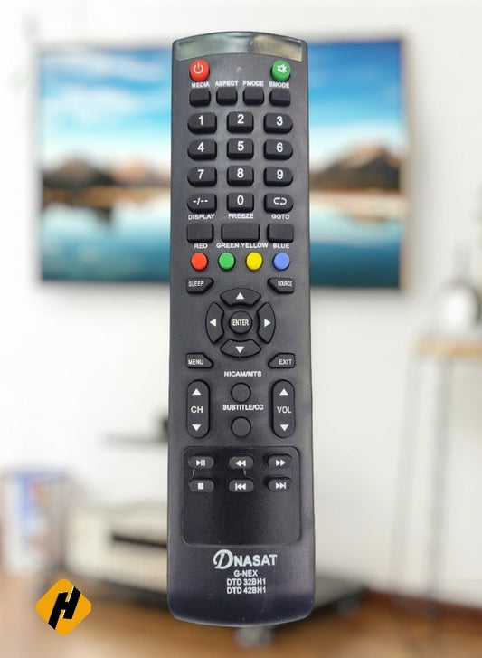 Replacement Remote Control For Dansat Receiver DTD-32BH1, DTD-42BHA1 Black