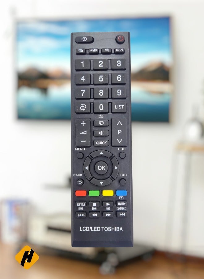 Toshiba TV Remote | Replacement Remote Control For Toshiba TV LCD LED Black