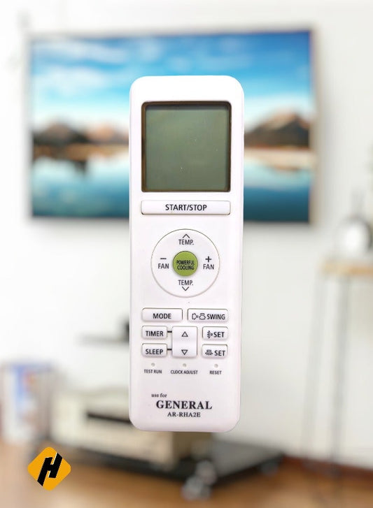 O General AC Remote | AR-RHA2E Replacement Remote Control For O General Air Conditioner - White